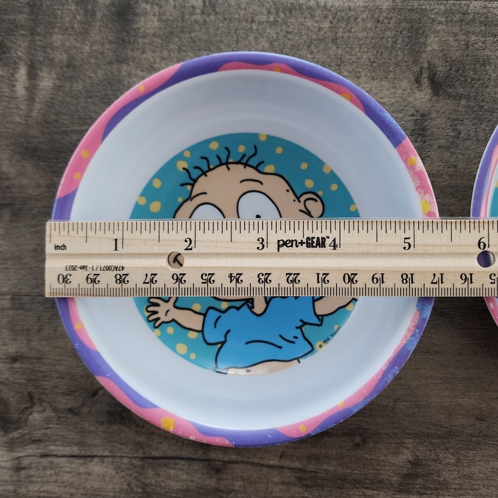 VTG 90s Rugrats Tommy Cereal Bowls - Lot of 2 - Picture 14 of 14
